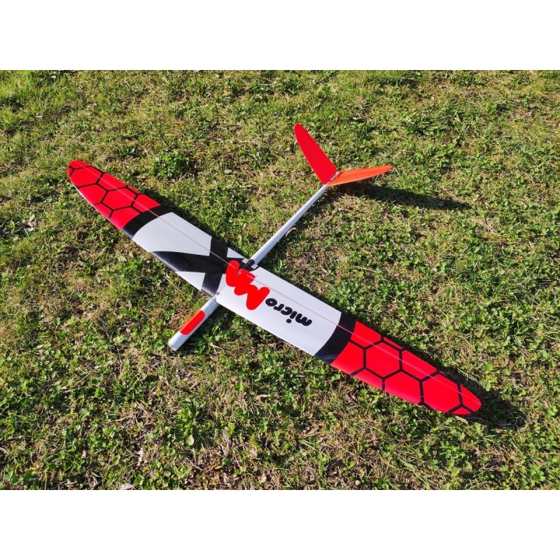 RC-Motorsegler - MicroMax Electro neon red 'F3F de poche' 1.15m - FLASH RC