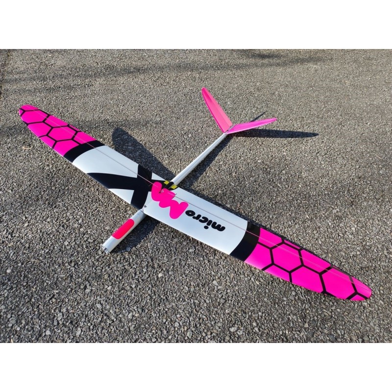 RC Motorgliders - MicroMax Electro neon pink 'F3F pocket' 1.15m - FLASH RC