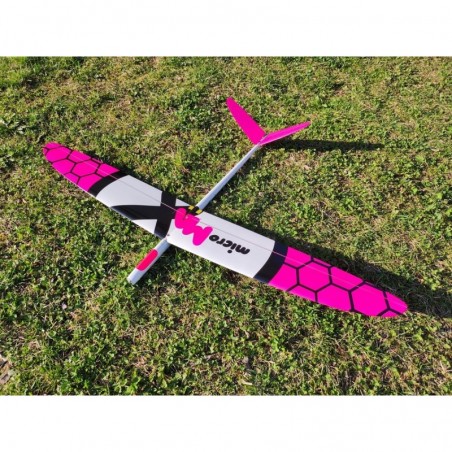 Motoplaneurs RC - MicroMax Electro neon pink 'F3F de poche' 1.15m - FLASH RC