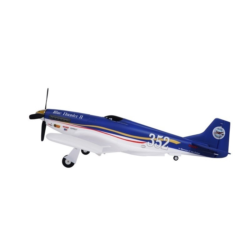 Avion FMS P51D Blue Thunder II PNP kit w/ reflex - Limited Edition - env. 1,10m - FLASH RC