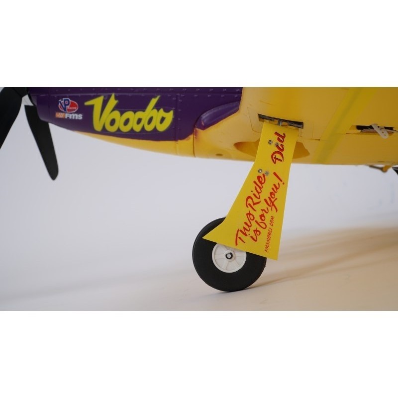 Warbirds RC - Kit FMS P51D Voodoo I PNP con reflex - Edizione limitata - ca. 1,10m - FLASH RC