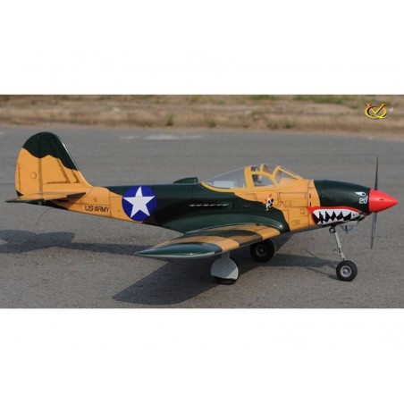 Avion VQ Model P-39 Airacobra 1.58m sumer camo - FLASH RC