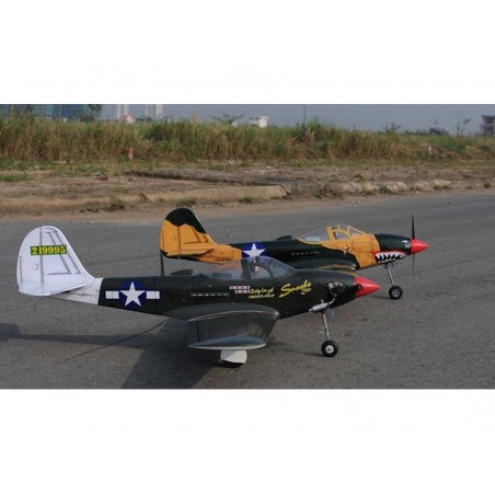 Avion VQ Model P-39 Airacobra 1.58m sumer camo - FLASH RC