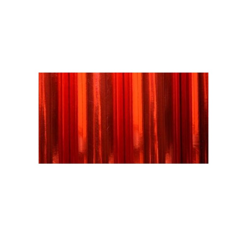 Schrumpfbare Umhüllung - ORACOVER rot verchromt 2m - FLASH RC