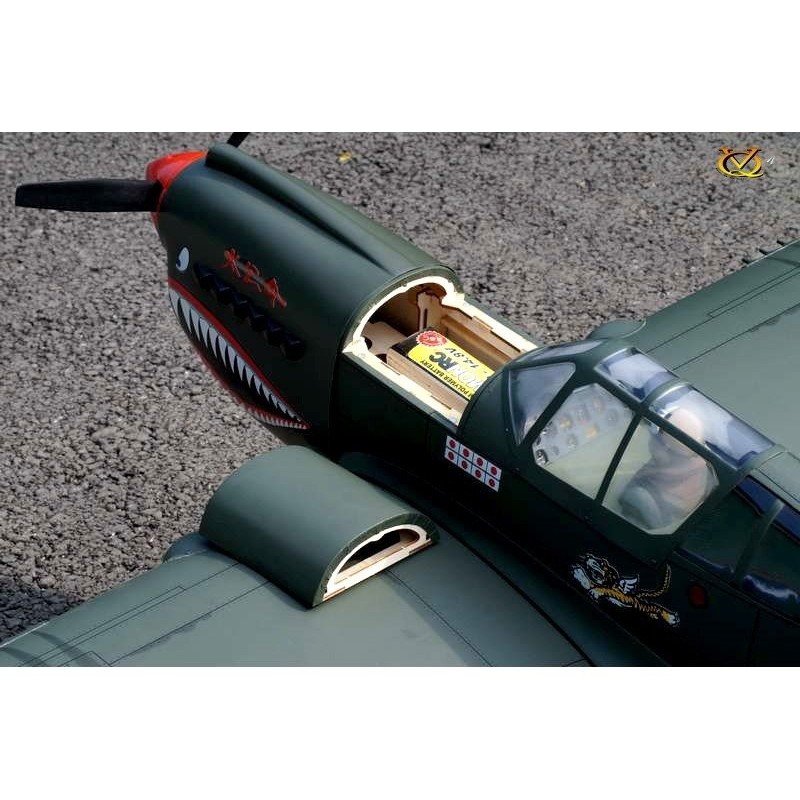 Avion VQ Model P-40 Kitty Hawk 1.57m - FLASH RC