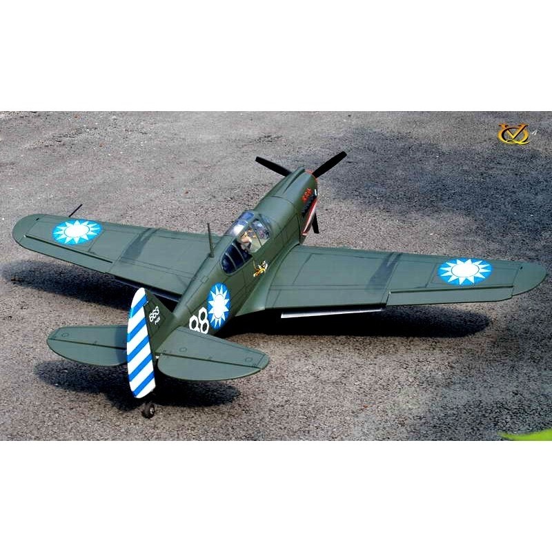 Warbirds RC - Modello VQ P-40 Kitty Hawk 1.57m - FLASH RC
