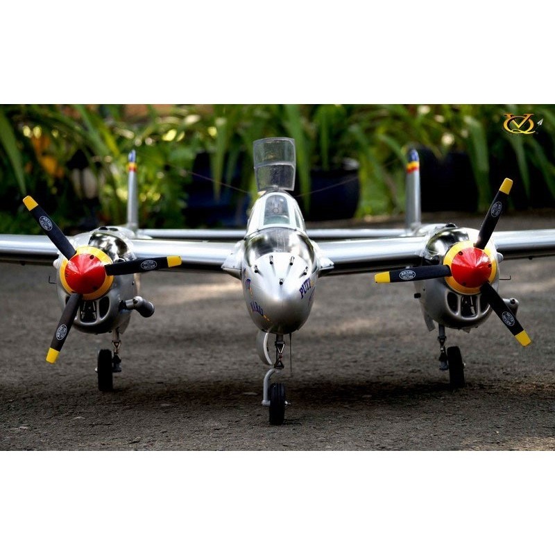 Avion VQ Model P-38 twin 2.1m version verte - FLASH RC