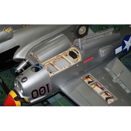 Avion VQ Model P-38 twin 2.1m version verte - FLASH RC