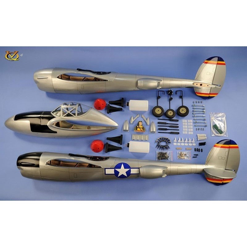 Warbirds RC - VQ Model P-38 twin 2.1m green version - FLASH RC