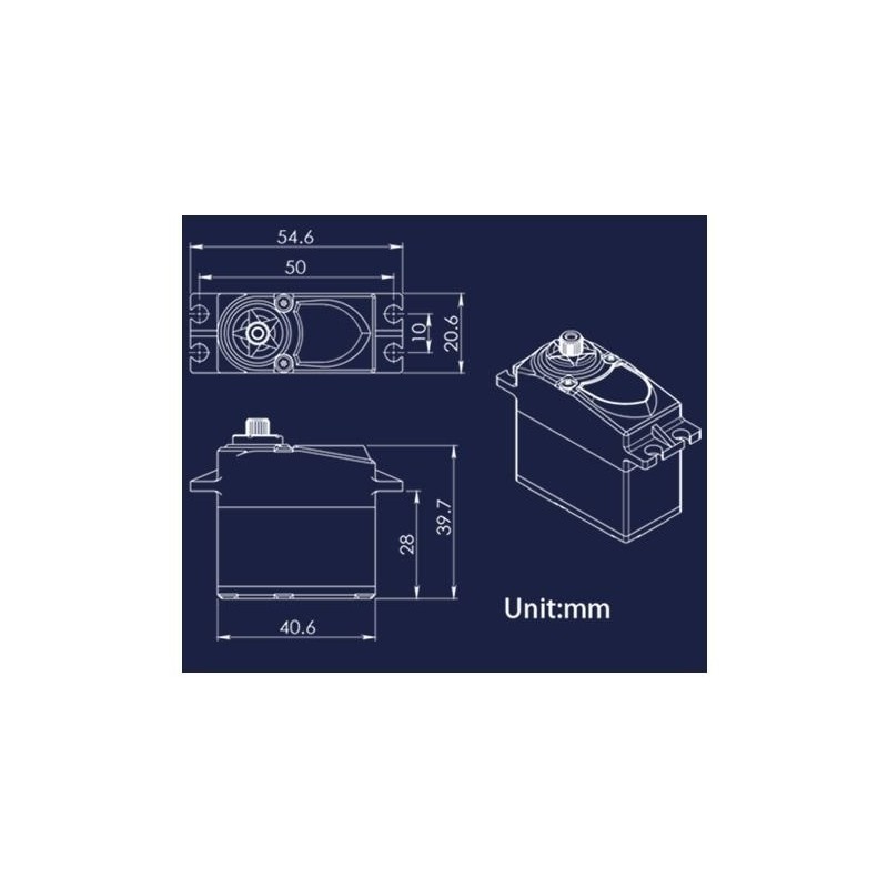 Servos - Blue Bird servo sail winch BG-0731SWP - 6 turns - FLASH RC