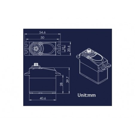 Servos - Blue Bird servo sail winch BG-0731SWP - 6 Umdrehungen - FLASH RC
