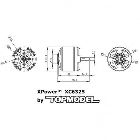 Indoor - XPower XC6325/12 F3A 563g KV228 - FLASH RC