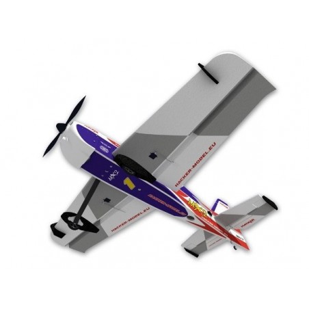 RC-Kunstflugzeuge - Flugzeug Hacker model MX 2 blau ARF ca.1.20m - FLASH RC