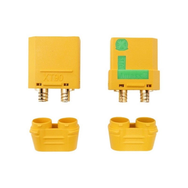 Prise XT30/XT60/XT90 - Prise XT90-S M/F (1 paire) Anti Spark Amass - FLASH RC