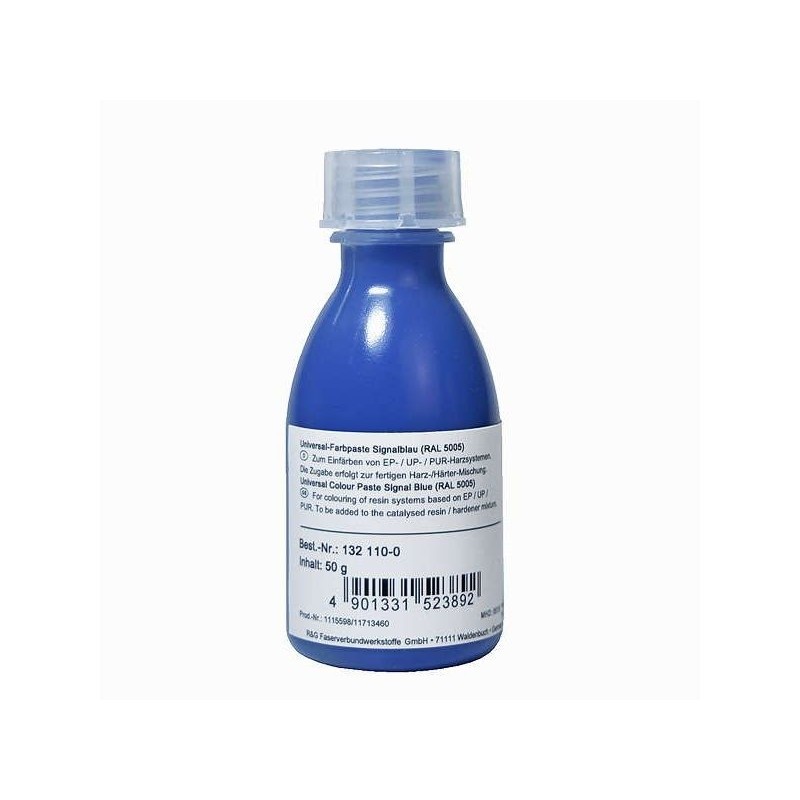 Epoxid-Farbpasten - Epoxid-Farbpaste Blau (RAL 5005) 50g R&G - FLASH RC