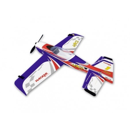 Aeromobile acrobatico RC - Hacker modello MX 2 blu ARF circa 1,20m - FLASH RC