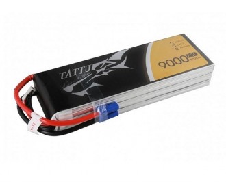 RC aircraft propulsion batteries - Tattu lipo 6S 22.2V 9000mAh 25/50C socket EC5 - FLASH RC