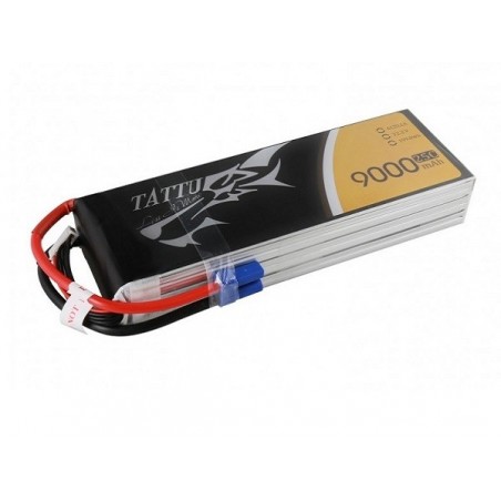 Batterien für den Antrieb von RC-Flugzeugen - Batterie Tattu lipo 6S 22.2V 9000mAh 25/50C Steckdose EC5 - FLASH RC