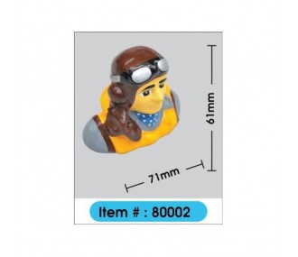Bustos y Pilotos - Busto de piloto pintado de la Primera Guerra Mundial con gorra y gafas H61mm W71mm 12.2g Modelo Phoenix - FLA