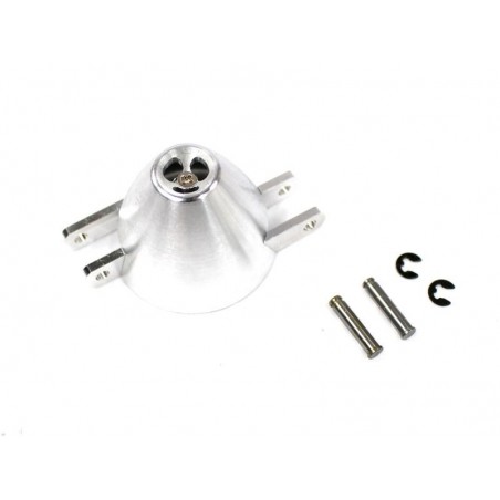Cones for folding propellers - Ventilated aluminium cone Ø40mm (CNC machined) with Z-shaped blades for 3.2mm axis - FLASH RC