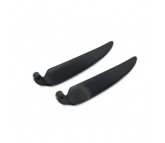 Lame pieghevoli - Coppia di lame pieghevoli 7×4,5' piede 6mm/ asse 2mm (plastica nera) - FLASH RC 2
