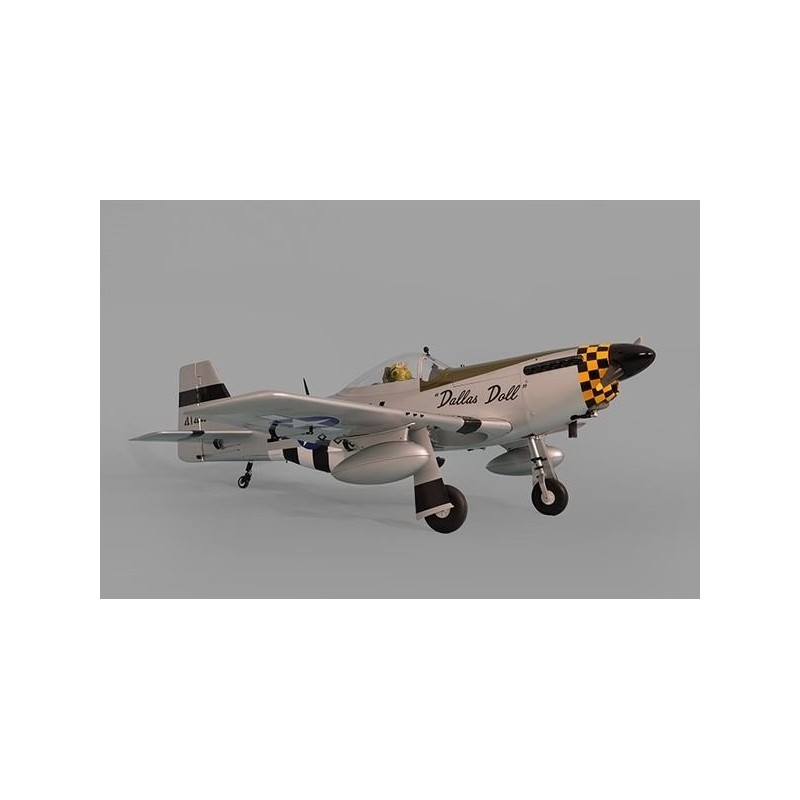 Warbirds RC - Modelo Phoenix P-51 Mustang Gris/Verde 50-60cc GP/EP ARF 2.19m - FLASH RC