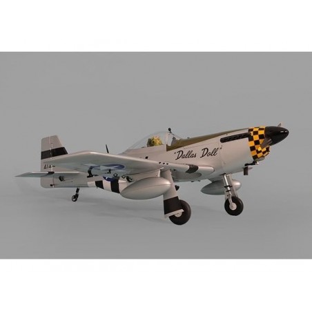 Avion Phoenix Model P-51 Mustang gris/vert 50-60cc GP/EP ARF 2.19m - FLASH RC