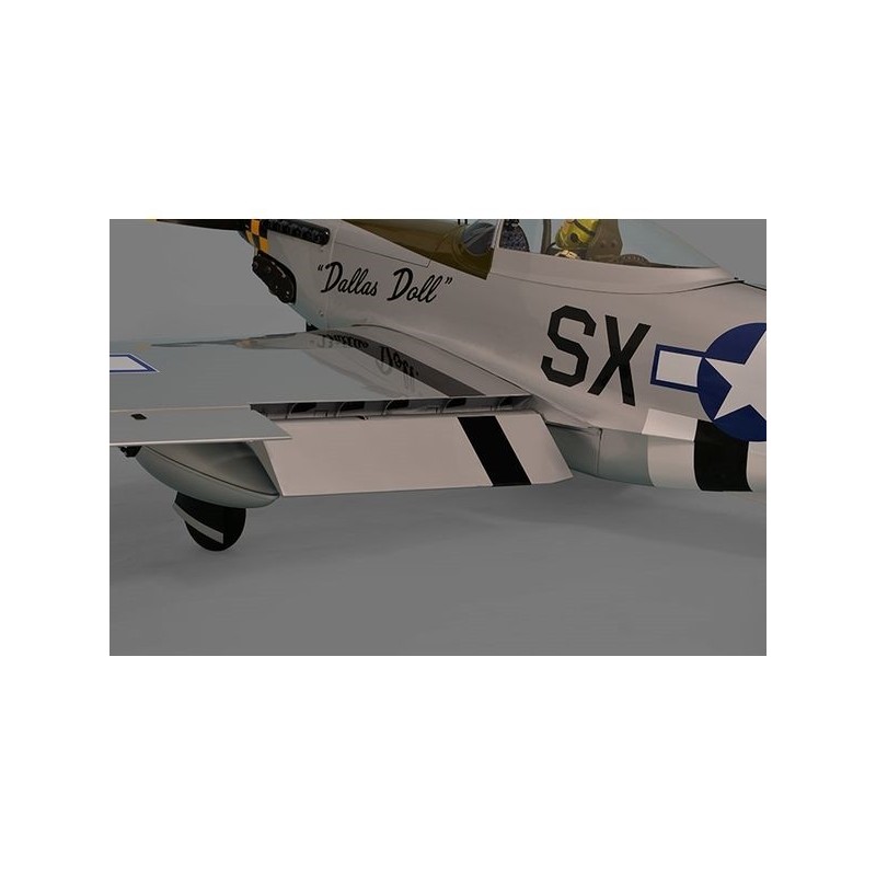 Warbirds RC - Phoenix Model P-51 Mustang Grey/Green 50-60cc GP/EP ARF 2.19m - FLASH RC