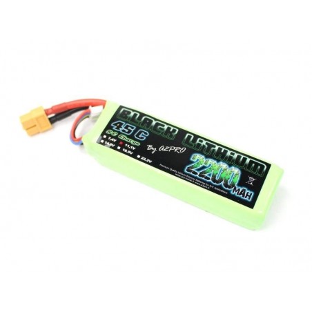 RC aircraft propulsion batteries - Black Lithium 3S 11.1V 2200mAh 45C XT60 socket - A2PRO - FLASH RC