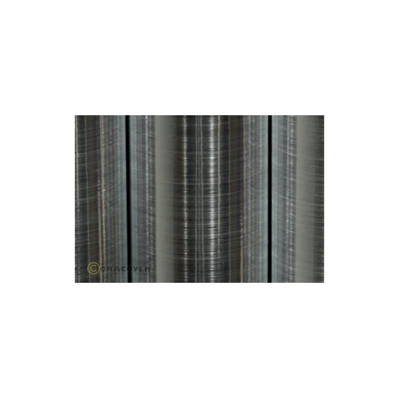 Heat-shrinkable covering - ORASTICK Scale alu brushed 2m - FLASH RC