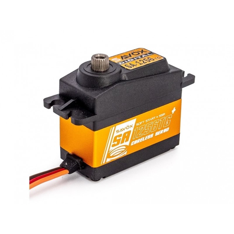 Servo numérique standard Savox SA-1256TG+ titane (52g, 20kg.cm, 0.15s/60°) - FLASH RC