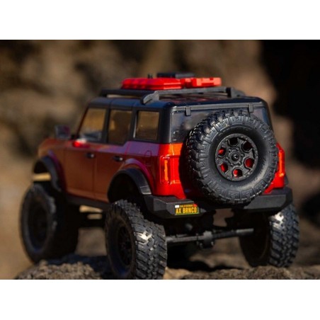 Crawlers RC - AXIAL SCX24 2021 Ford Bronco 4WD Truck RTR 1/24 Rot - FLASH RC