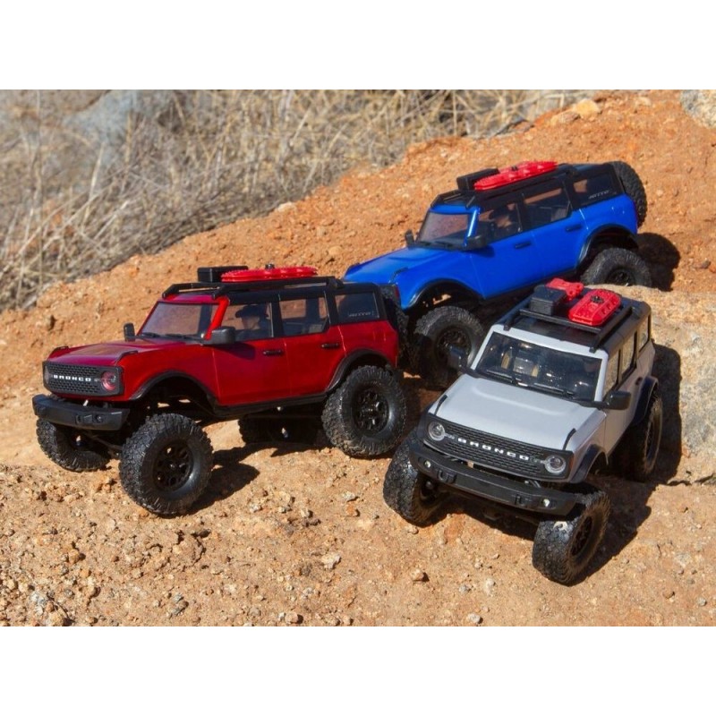 RC Crawlers - AXIAL SCX24 2021 Ford Bronco 4WD Truck RTR 1/24 Red - FLASH RC