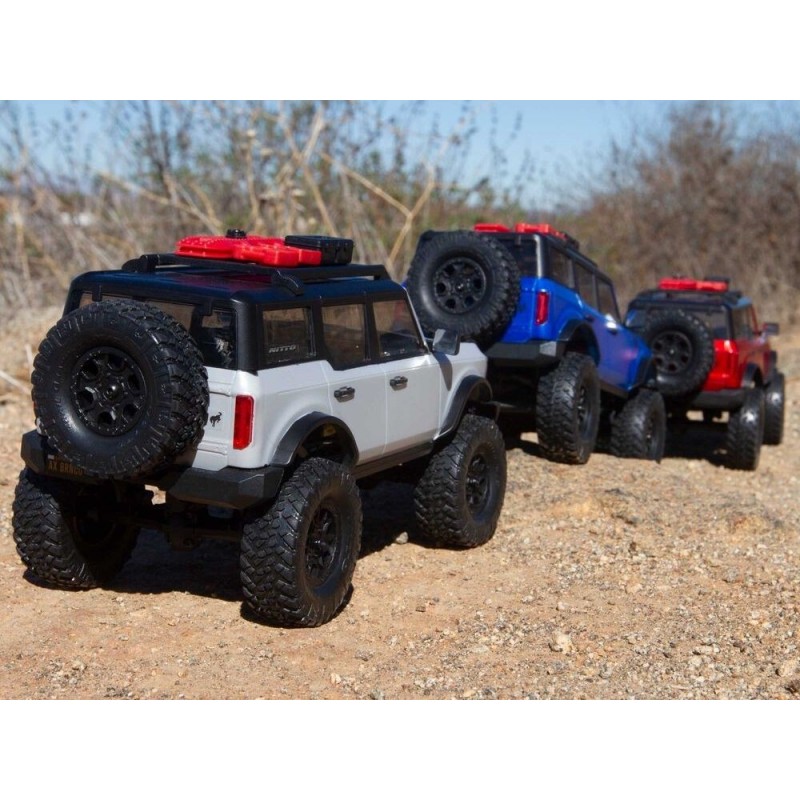 RC Crawlers - AXIAL SCX24 2021 Ford Bronco 4WD Truck RTR 1/24 rosso - FLASH RC