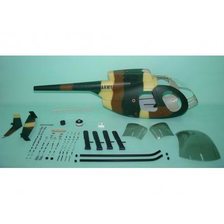 Fuselajes, accesorios Helicóptero - MD 500E Camuflaje Clase 600 Funkey - FLASH RC