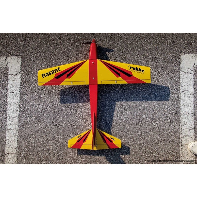 Avión Acrobático RC - Avión kit de madera para construir Robbe Rasant 0,90m - 50 años - Versión Elektro - FLASH RC
