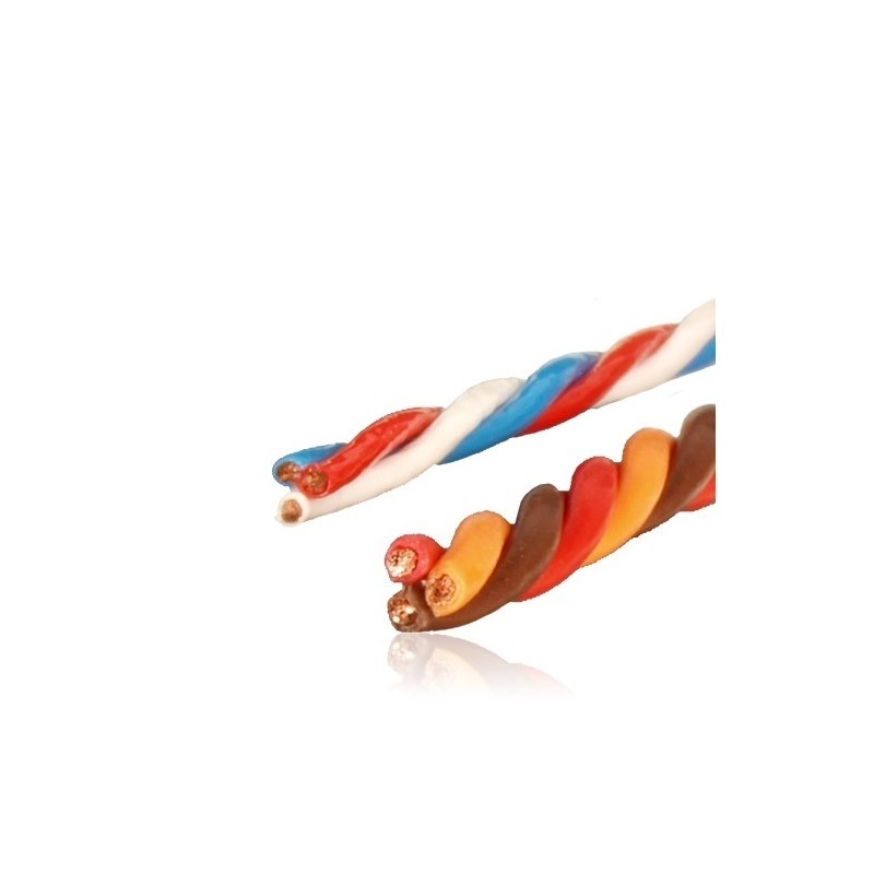 Cables servos - Cable souple silicone 3 brins 0,5mm² torsadé 10m PowerBox Maxi Premium - FLASH RC