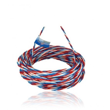 Cables servos - Cable souple silicone 3 brins 0,35mm² torsadé 10m PowerBox Premium - FLASH RC