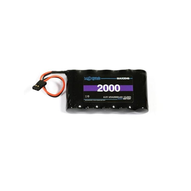 Batteries d'émission - Batterie Tx Maxpro 6V 2000mAh NiMh - FLASH RC