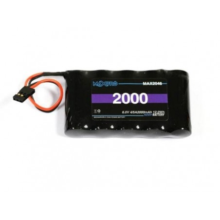 Batteries d'émission - Batterie Tx Maxpro 6V 2000mAh NiMh - FLASH RC