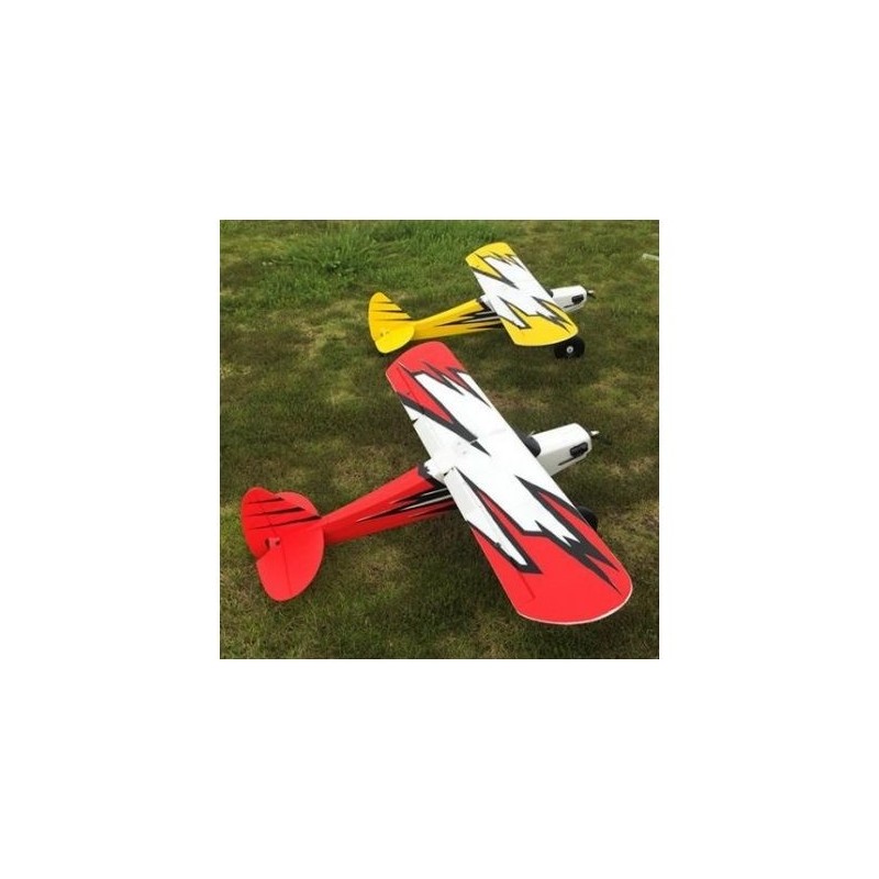 Beginner RC airplanes - Dynam Primo red Trainer PNP airplane approx. 1.45m - FLASH RC