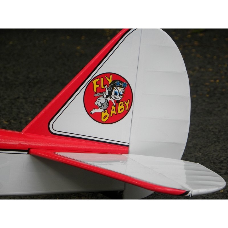 RC Model Aircraft - Fly Baby 50 EP / GP ( Red ) 1.6 meters wingspan - FLASH RC