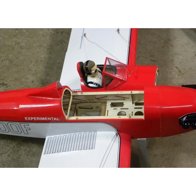 RC Model Aircraft - Fly Baby 50 EP / GP ( Red ) 1.6 meters wingspan - FLASH RC