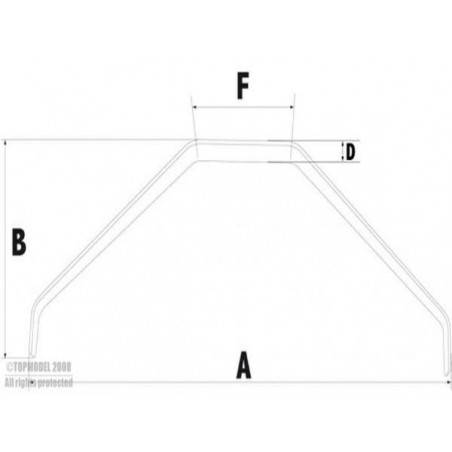 Fixed landing gear - Carbon gear ACRO Extra 2600 - FLASH RC