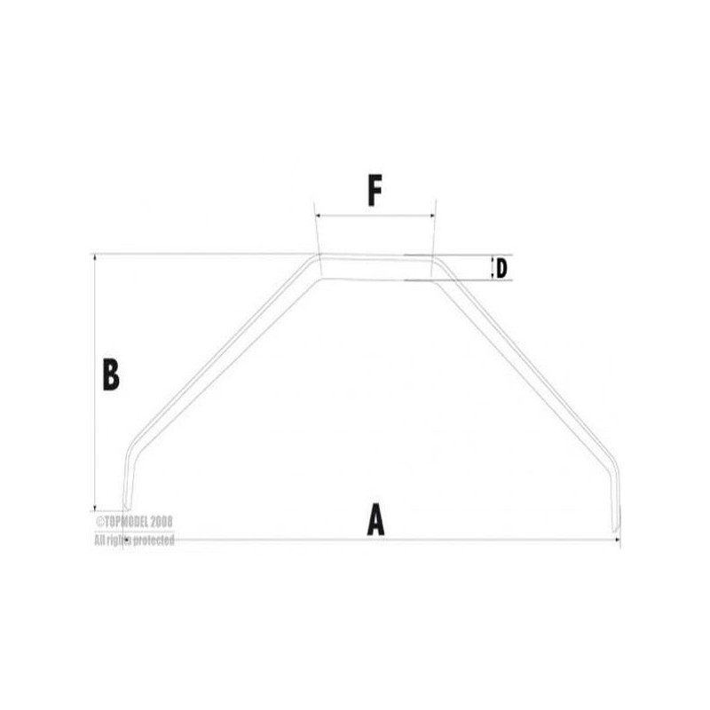 Fixed landing gear - Carbon gear STANDARD 2200 - FLASH RC