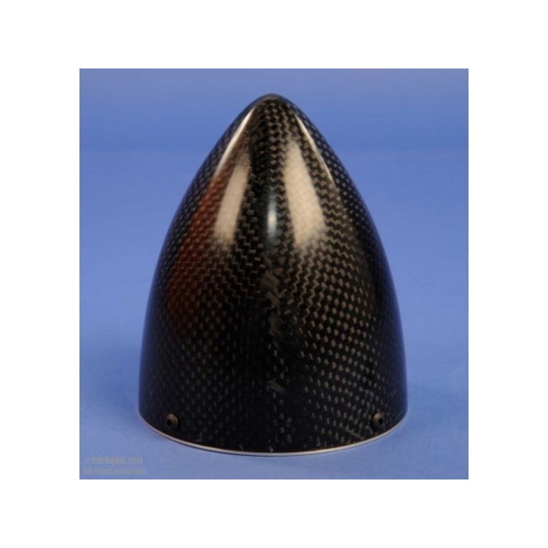 Carbon-Kegel mit Alu-Flansch - CONE CARBONE Ø90mm AVEC FLASQUE ALU - FLASH RC