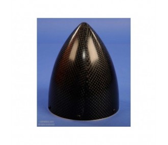 Cono de carbono con brida de aluminio - CONO CARBONO Ø100mm AVEC FLASQUE ALU - FLASH RC