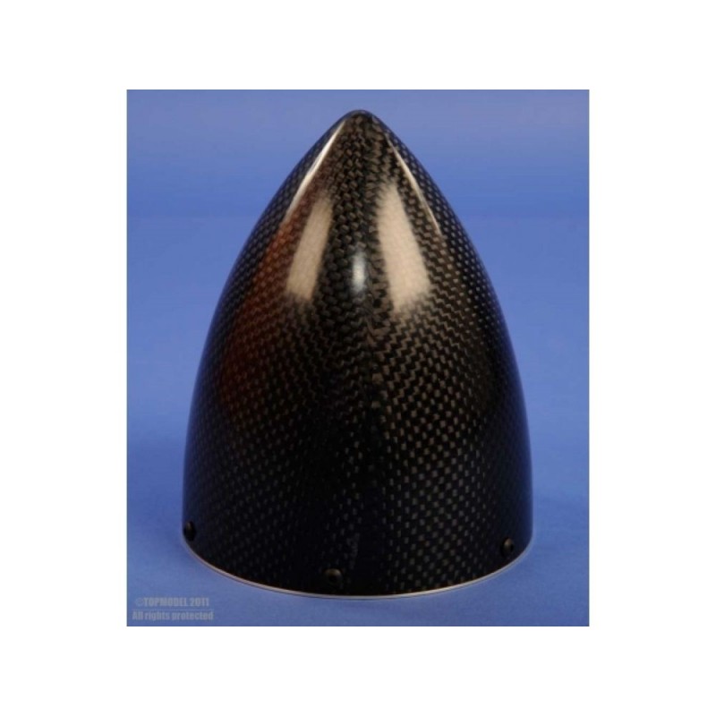 Cono de carbono con brida de aluminio - CONO CARBONO Ø105mm AVEC FLASQUE ALU - FLASH RC