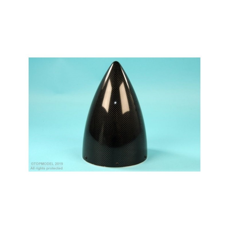 Cono in carbonio con flangia in alluminio - CONO CARBONE Ø140mm LUNGO AVEC FLASQUE ALU - FLASH RC