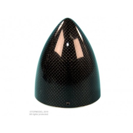 CONE CARBONE TRIPALE Ø80mm AVEC FLASQUE ALU - FLASH RC